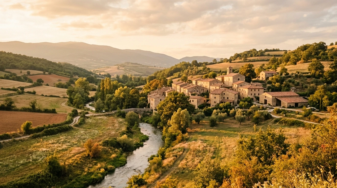 Paysage de la vallée de l'Automne, dans l'Oise