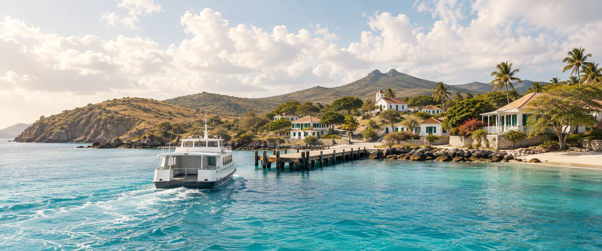 Illustration éditoriale du sujet : À la découverte de l'île de La Désirade en Guadeloupe : Les incontournables à visiter