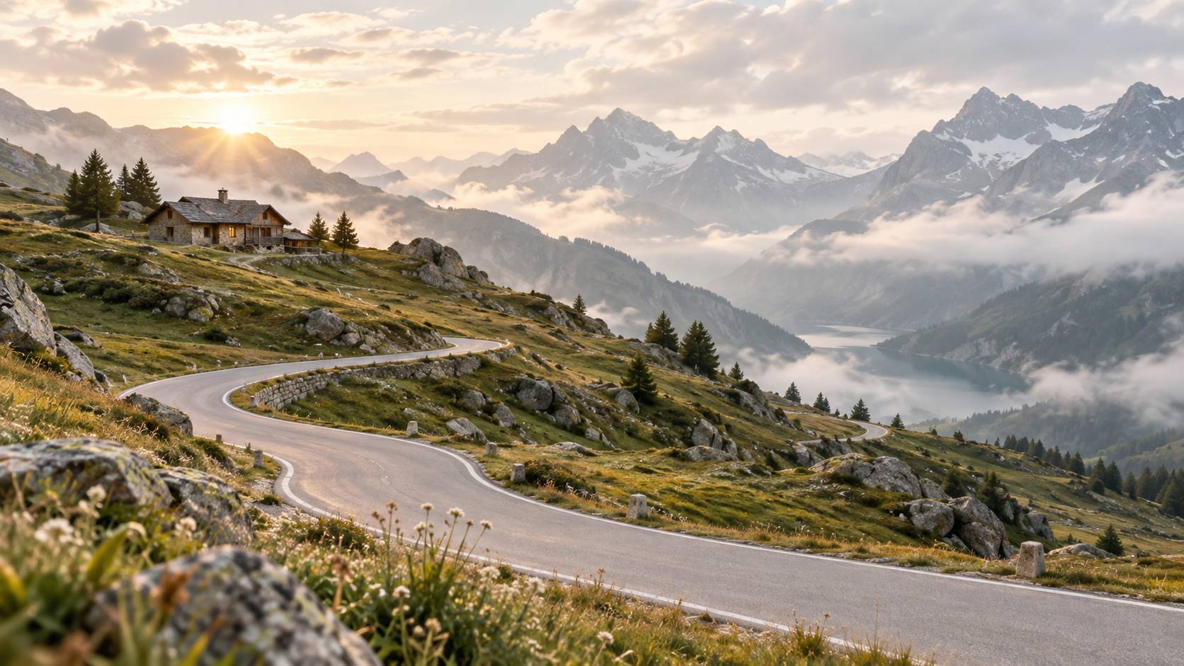 Illustration éditoriale du sujet : Le Galibier : le col emblématique et légendaire du Tour de France