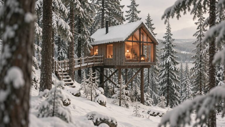 Dormir dans une cabane dans les arbres en hiver : est-ce possible ?
