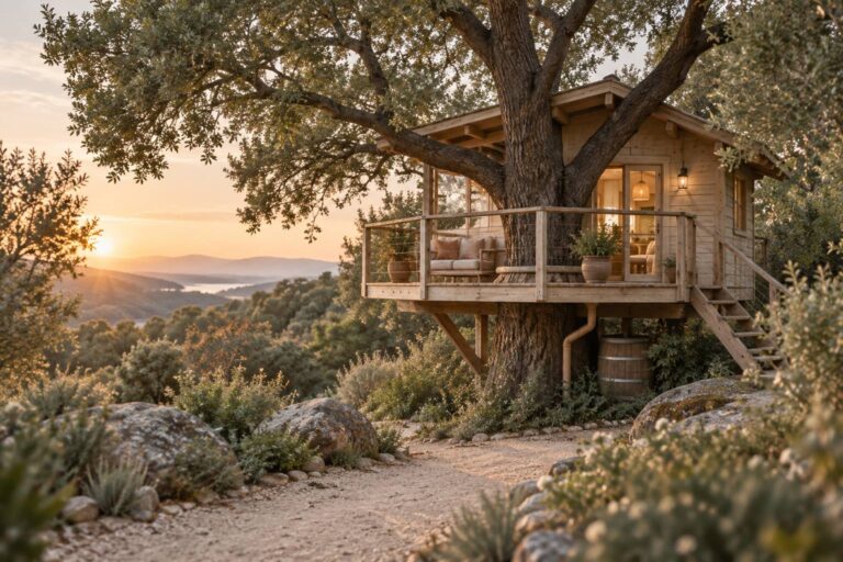 Cabane dans les arbres : comment ça fonctionne vraiment (eau, toilettes, chauffage)
